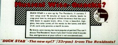 the residents: "Duck Stab" EP 1977